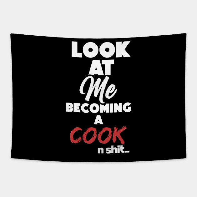 Becoming a cook. Graduation gift Tapestry by NeedsFulfilled