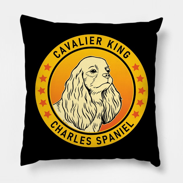 Cavalier King Charles Spaniel Dog Portrait Pillow by millersye