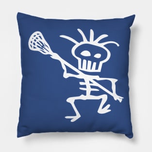 Clean Bones logo white Pillow