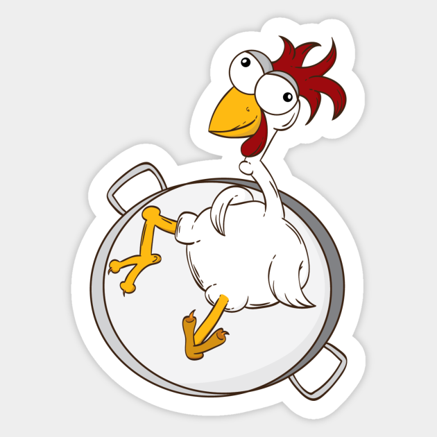 Pollo al disco - Chicken - Sticker | TeePublic