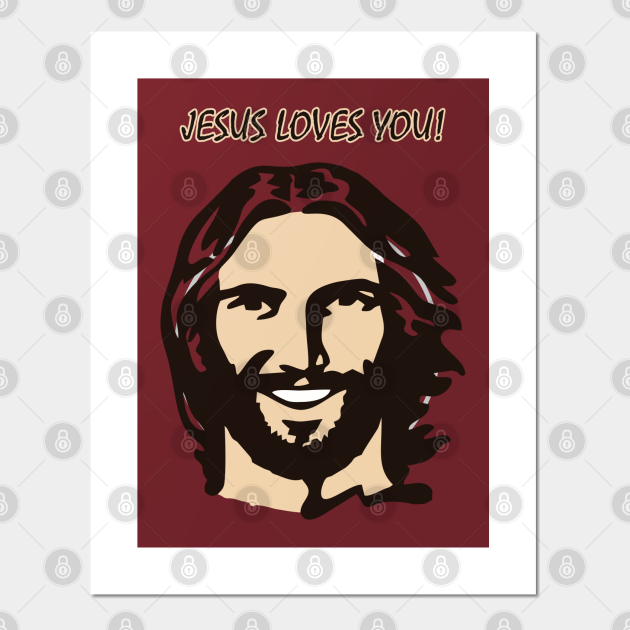 Jesus Loves You Meme Comic Jesus Meme Affiche Et Impression D Art Teepublic Fr