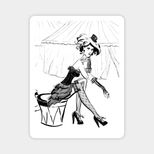 Fashion Circus Girl Portrait Magnet