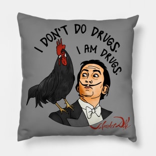 Salvador Dali IS Drugs Pillow