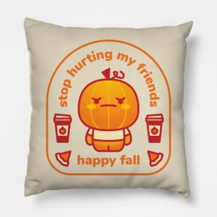 Stop Hurting My Friends (Light Colorway) Pillow