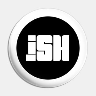 iSH Original Black Logo Pin