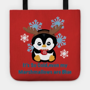 Christmas Penguin is COLD Tote