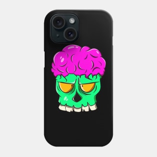 Braindead Zombie Brain Skull Cartoon Horror Phone Case