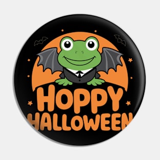 Hoppy Halloween | Batwing Frog Spooky Season Pin