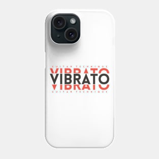 Vibrato Guitar Technique Dark Orange Phone Case