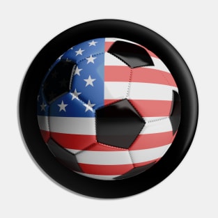 American Soccer Ball Pin