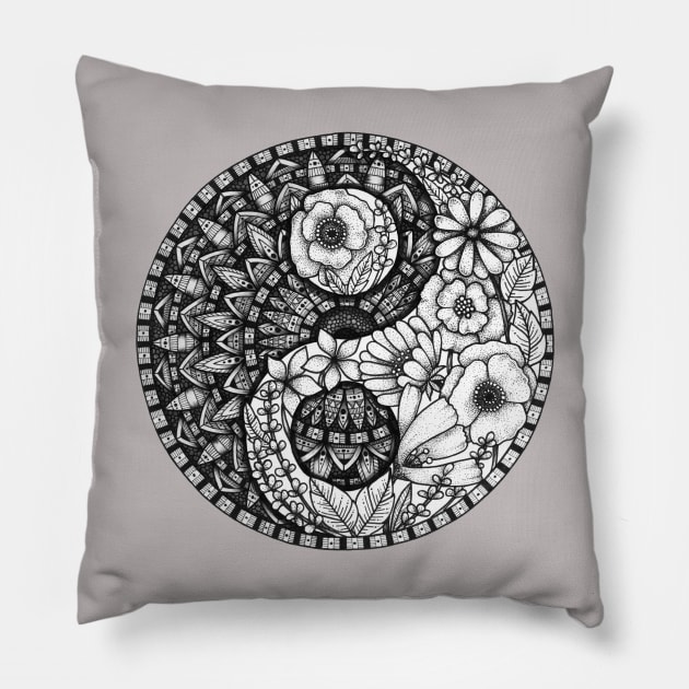 Yin Yang Pillow by Litedawn