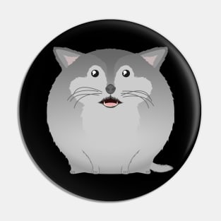 Sfurical round wolf awoo Pin