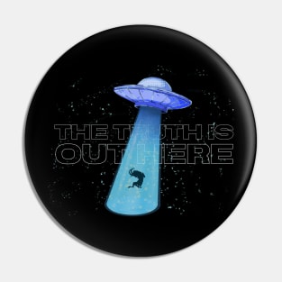 Alien abduction THE TRUTH IS OUT HERE wall art space alien spaceship stars cosmos ufo cyberpunk retro futurism Pin