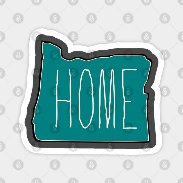 Oregon My home Magnet by Trashcancomic