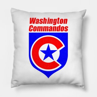 Defunct Washington Commandos AFL Football 1987 Pillow