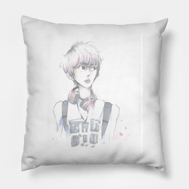 pastel luhan exo m Pillow by toothy.crow