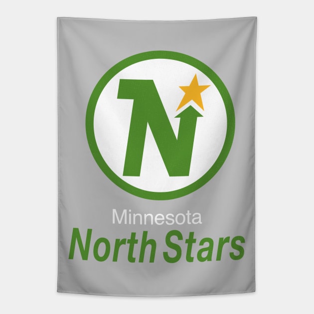 Defunct Minnesota North Stars Hockey Tapestry by LocalZonly