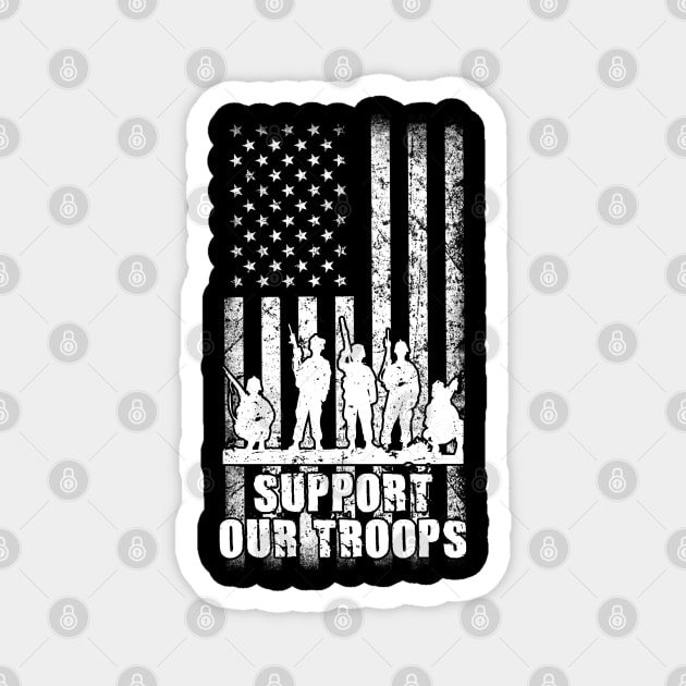 Support our troops. Magnet by Andreeastore  