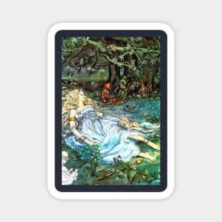 Sleeping Fairy Queen - Harold Gaze Magnet