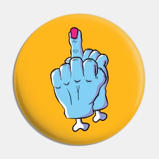 Trick of the fingers Pin