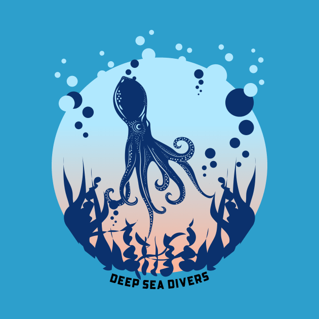 Deep Sea Divers - Scuba Diver by Tip Top Tee's
