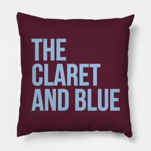 The Claret and Blue Pillow