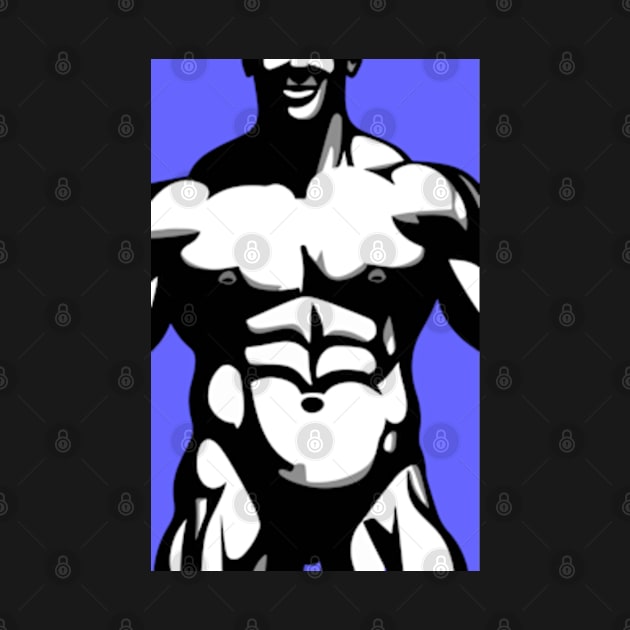 Muscle Man Physique by ArtFactoryAI