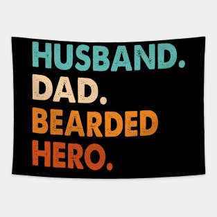 Funny Husband Dad Beard Legend Vintage Bearded Tapestry