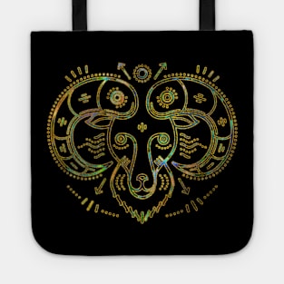 Aries Zodiac Gold Abalone Tote