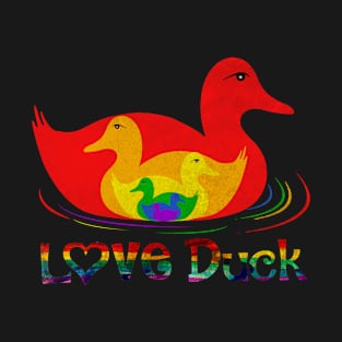 Cute Duck Rainbow T-Shirt