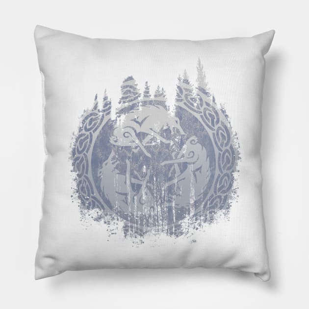 God Of War - Worn Wolves Icon Pillow by Gekidami