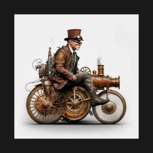 Steampunk Motorcycle v01 T-Shirt