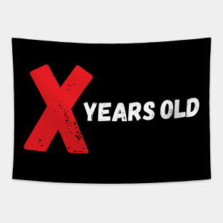 x years old birthday gift Tapestry