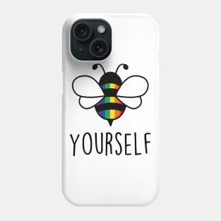 Cute Bee YourSelf Gay Bee Pride LGBT Rainbow Gift Phone Case