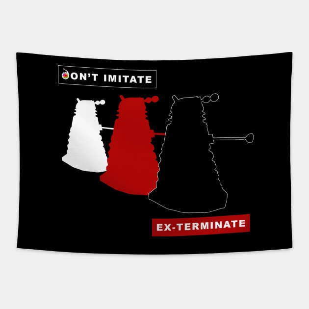 Daleks don't imitate, exterminate! Tapestry by rednessdesign