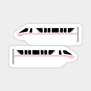 Minimal Monorail Pink Magnet