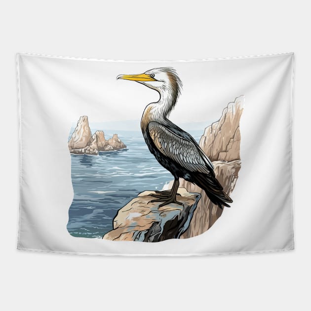 Cormorant Tapestry by zooleisurelife