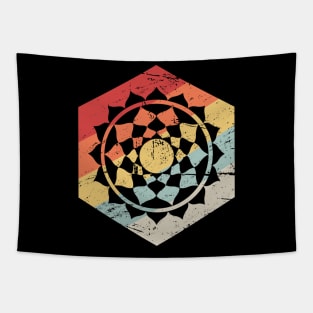 Retro Vintage Chakra Qi Reiki Tapestry