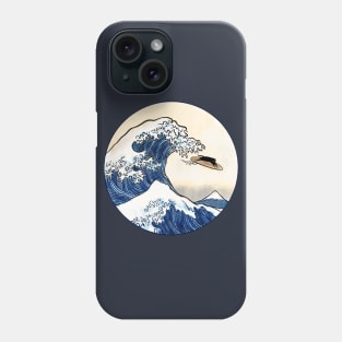 Great Wave off Kanagawa Cat Surfer Phone Case