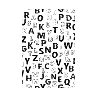 Alphabet - A Whimsical Typographic Design T-Shirt