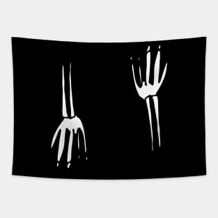 hand skeleton Tapestry