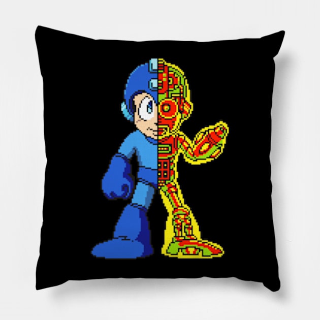 megaman scan Pillow by kladenko