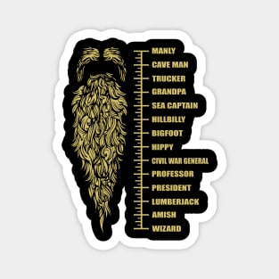 Funny Beard Shirt For Him Fathers Day Magnet