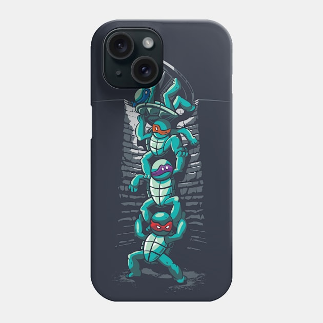 Turtles Night Out Phone Case by djkopet