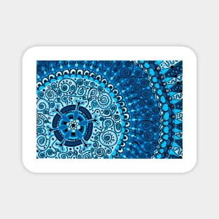 Blue Mandala Magnet