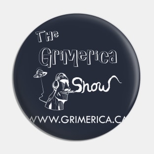 Grimerica Logo White Pin