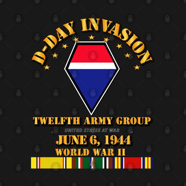 12th Army Group - D Day w Svc Ribbons by twix123844