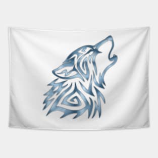 Tribal Howl Steel Tapestry