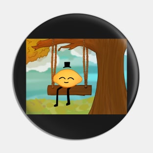 Gribby the Lemon Guy on a Swing Pin