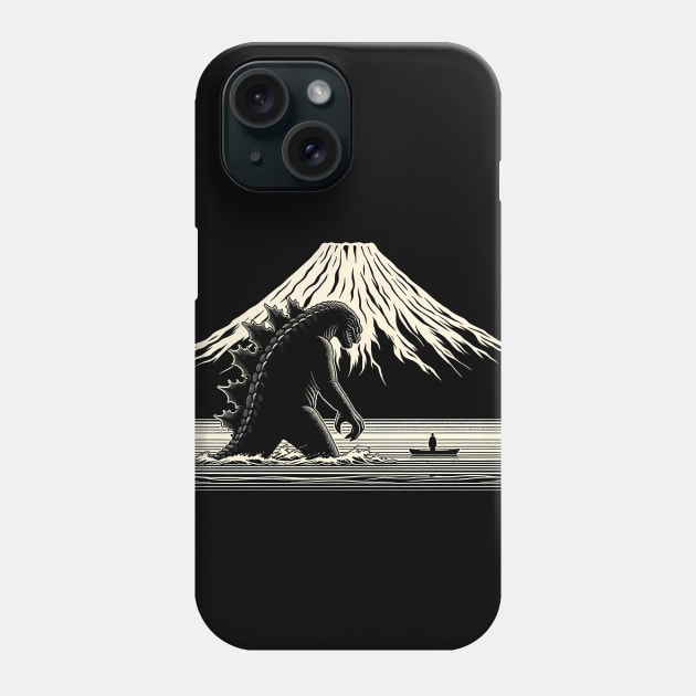 Godzilla's Retro Rampage: Vintage T-Shirt and More! Phone Case by Klimek Prints